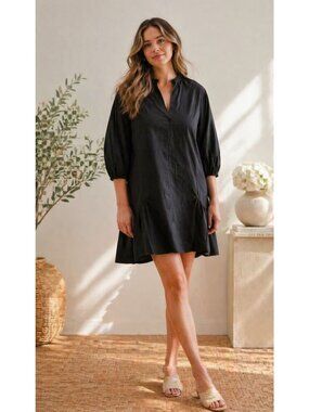 Darling, Garden Party Mini Dress Black XS
